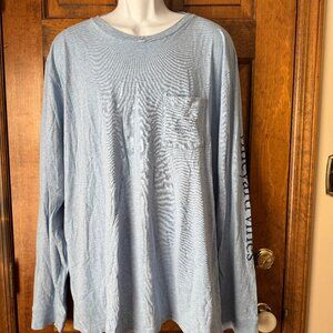 Vineyard Vines Light Blue Long Sleeve Logo Tee XX-Large